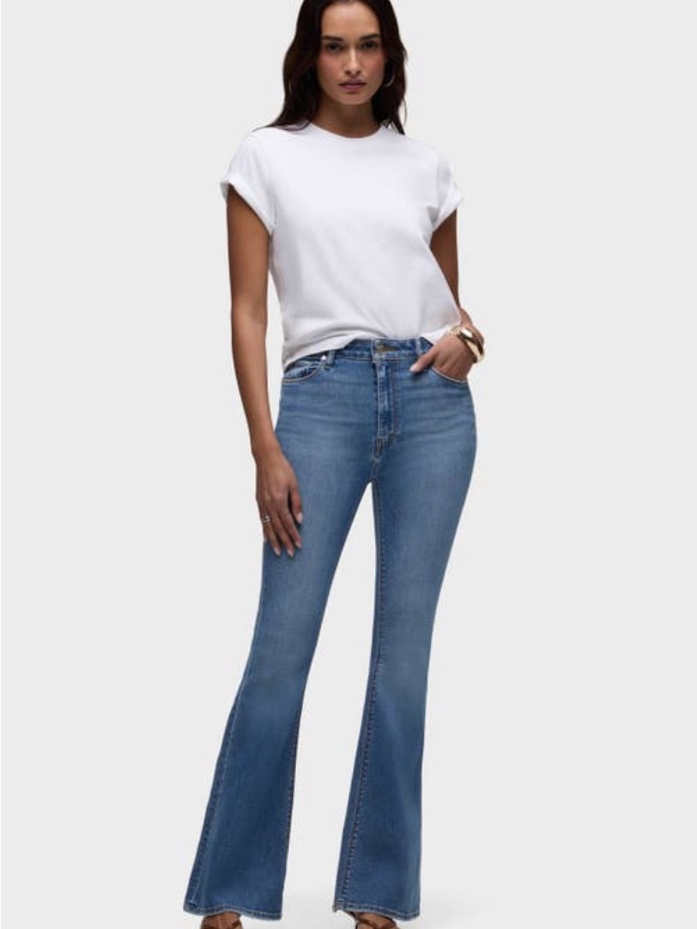 Hudson Holly Flare High-Rise Jean in Light Blue